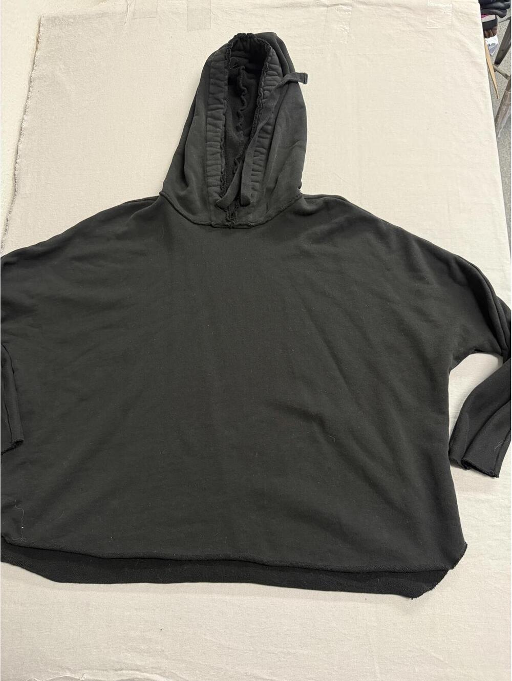 Frank and Eileen Hoodie Black Womens Capelet Hoodie - M